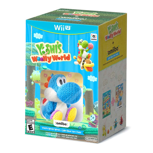 yoshi s woolly world   yoshi azul   juego nintendo wii u