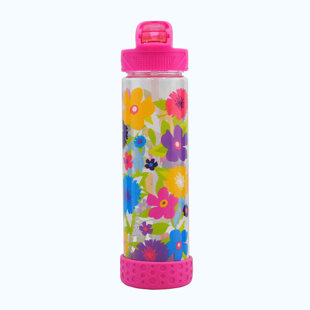 termo estampado fucsia flores