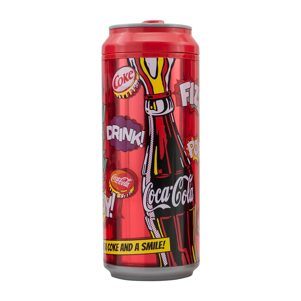 botilito 16 oz con  retro coca cola  color rojo drink