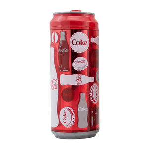 botilito 16 oz con  retro coca cola  color rojo  gris y blanco coke