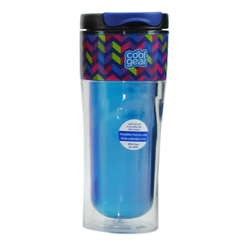 botella cool gear de doble pared 14 oz color azul oscuro