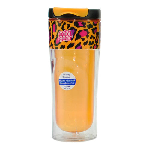 botella cool gear de doble pared 14 oz color naranja