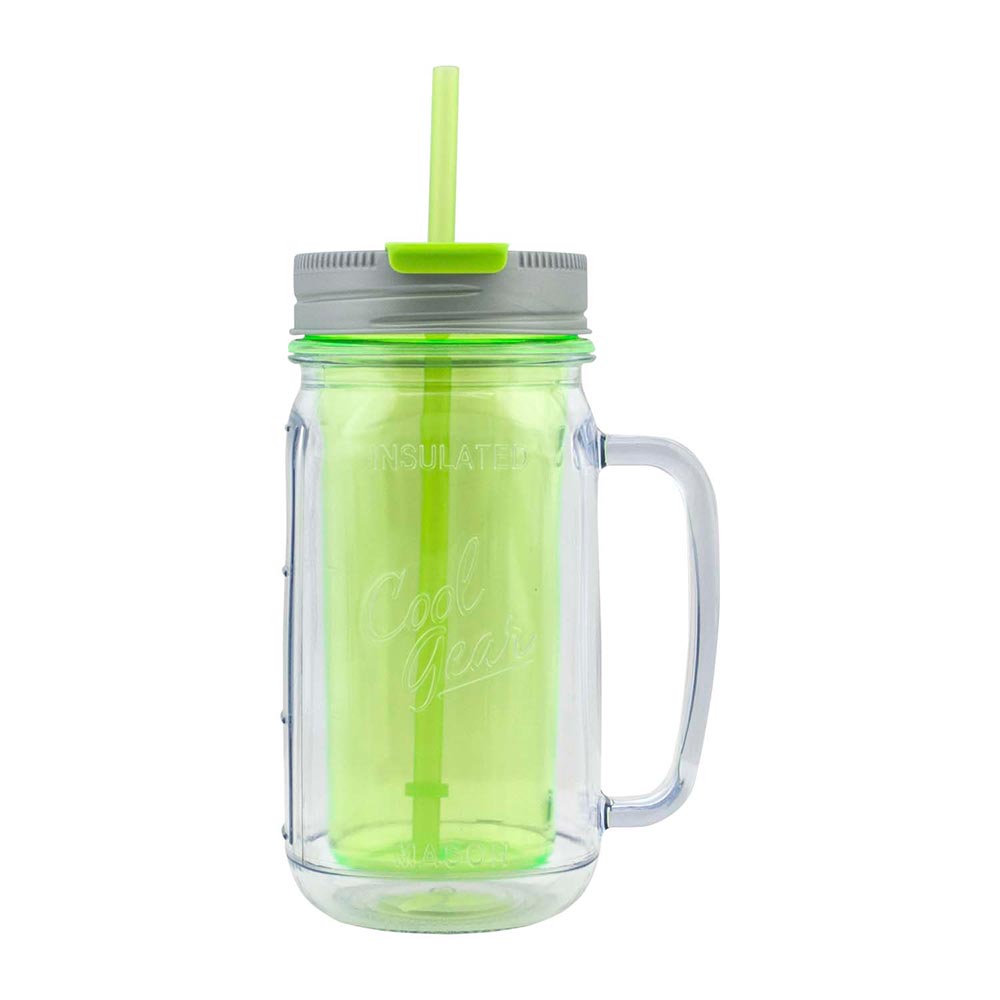 botella cool gear doble pared 16 oz  color verde