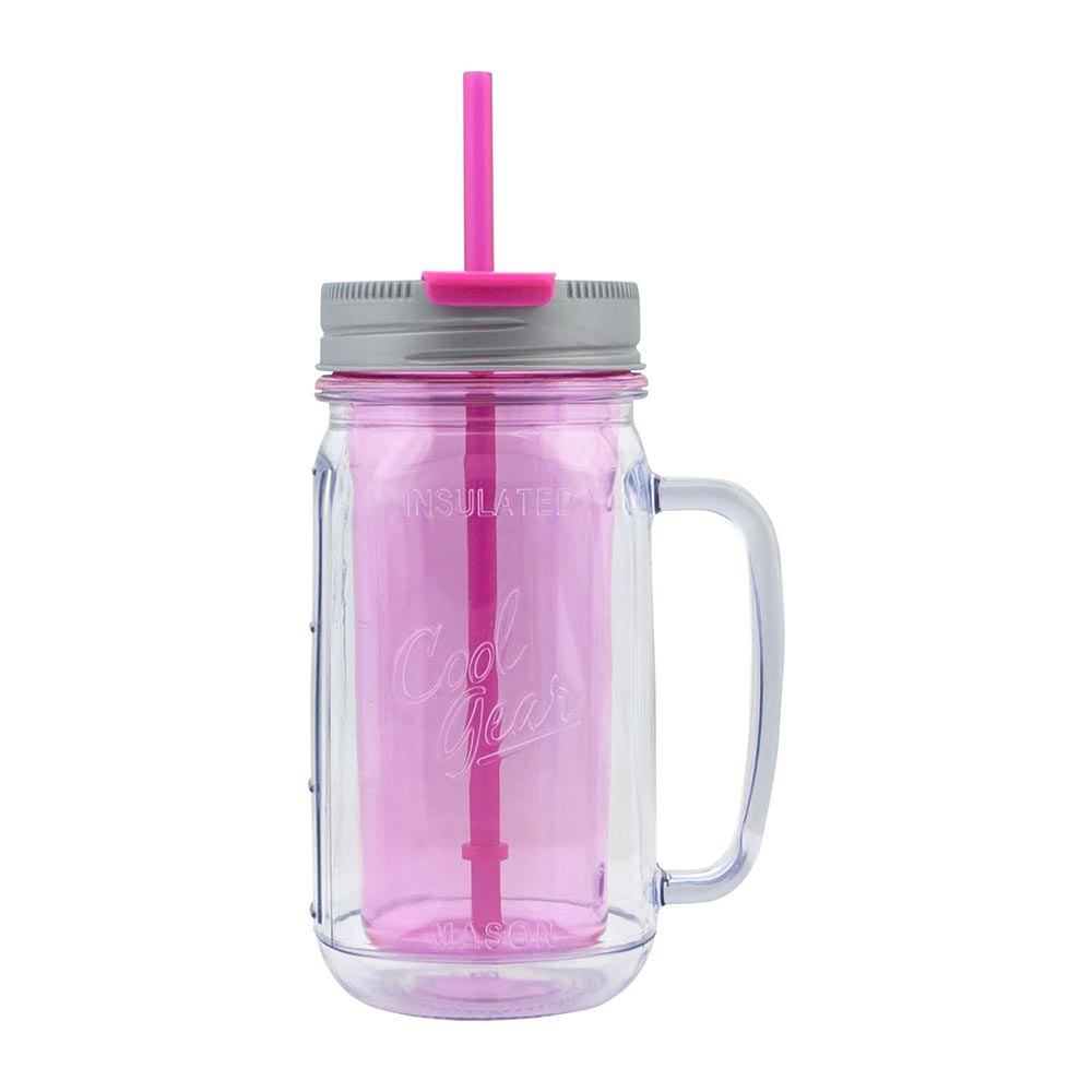 botella cool gear doble pared 16 oz  color fucsia