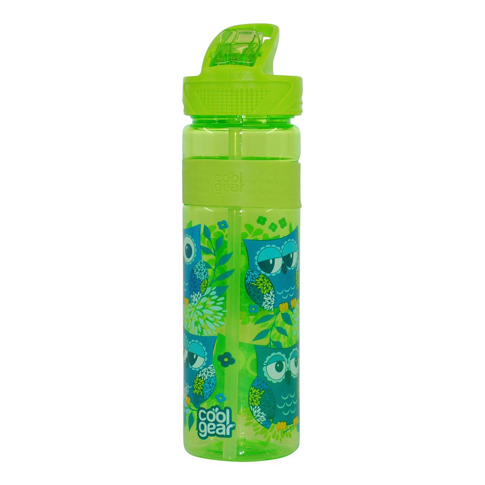 botella cool gear con boquilla de succion color verde