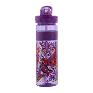 botella cool gear con boquilla de succion color morado