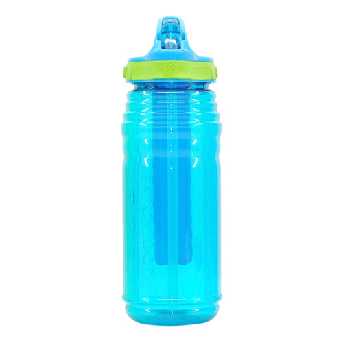 botella cool gear con pila de gel interior 22 oz. color azul