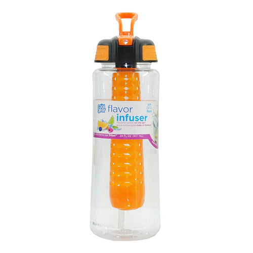 botella cool gear especial para infusion boquilla de succion 29 oz color naranja