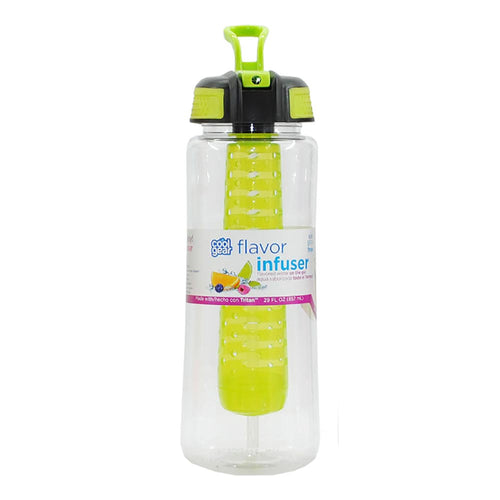 botella cool gear especial para infusion boquilla de succion 29 oz color verde