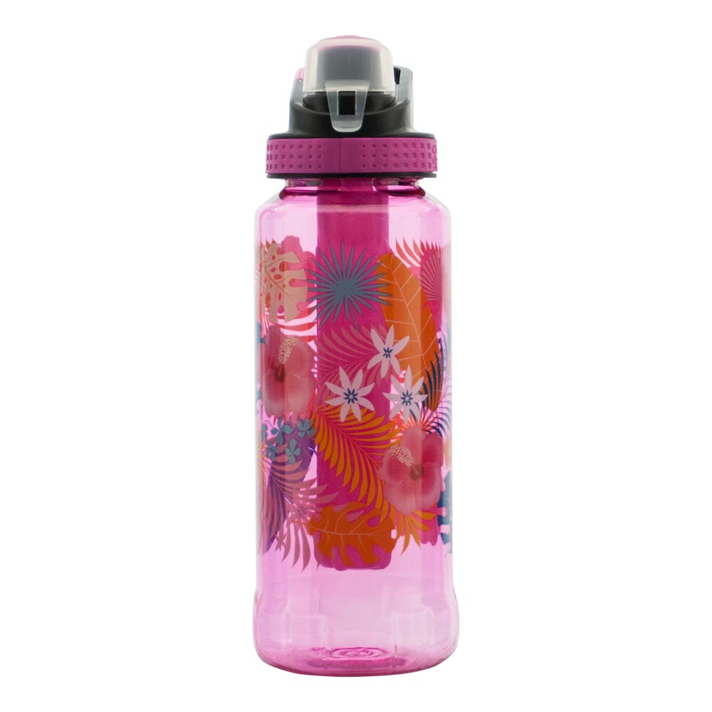 botella cool gear con pila  de gel interior con estampado  32 oz color fucsia