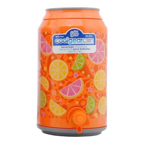 botellon tipo lata 128 oz galon estampado   color naranja