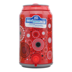 botellon tipo lata 128 oz galon estampado   color roja