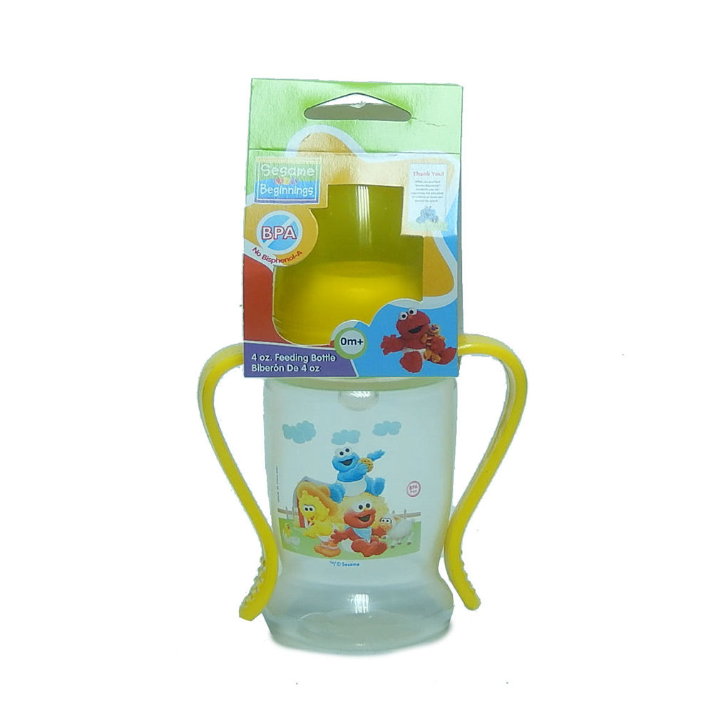 biberon con asas 4oz amarillo