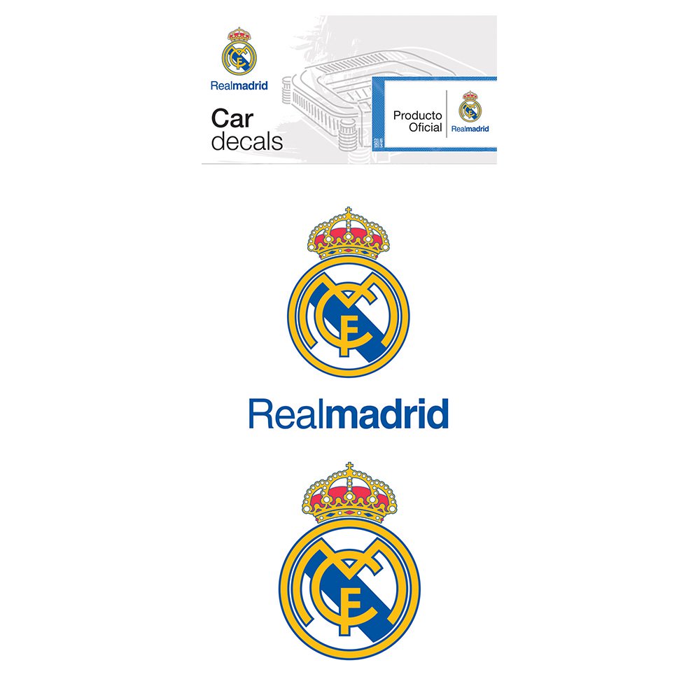 sticker para el carro   escudo real madrid