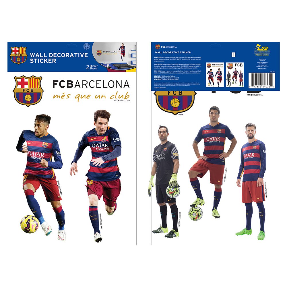sticker para la pared   jugadores del barcelona