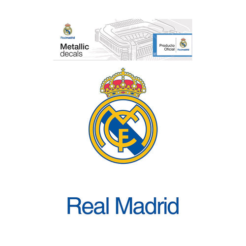 stickers metalicos   real madrid fc