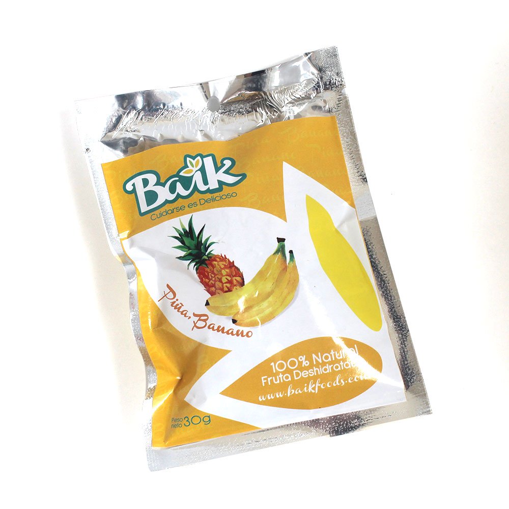 snack fruta deshidratada banano   pina