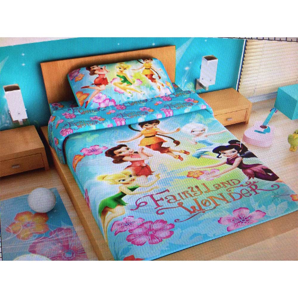 juego de sabanas   sabana hadas azul agua marina   disney