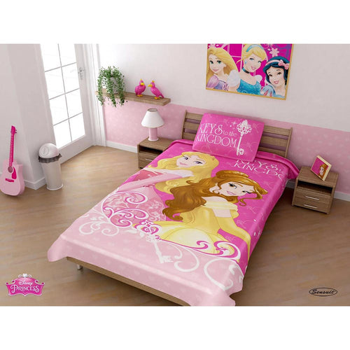 cobija tipo rashel princesas rosado   disney