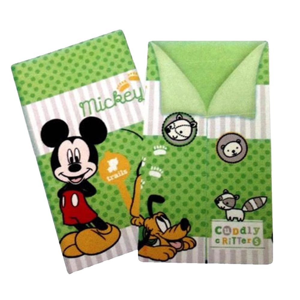 cobija baby sac mickey verde   disney
