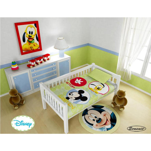 cobija cuna mickey y pluto   disney