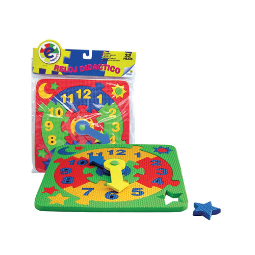 reloj didactico caucho espuma