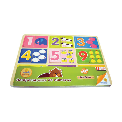 rompecabezas madera numeros