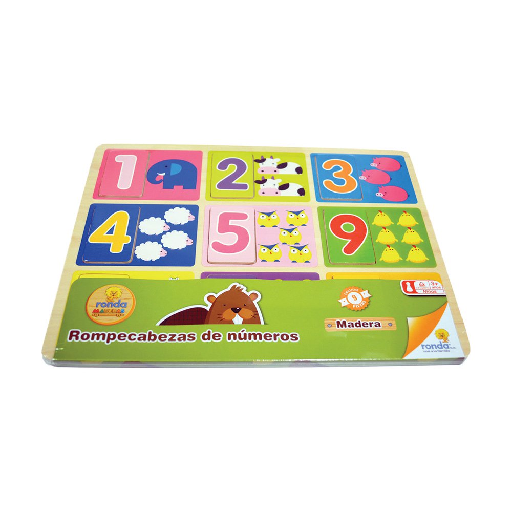 rompecabezas madera numeros