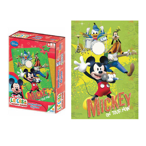 rompecabezas x 55 pzas mickey club house