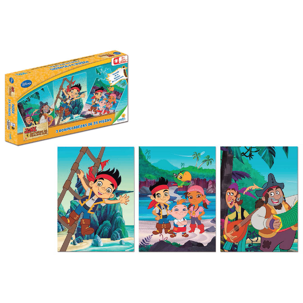 rompecabezas 3 x 35 pzas jake