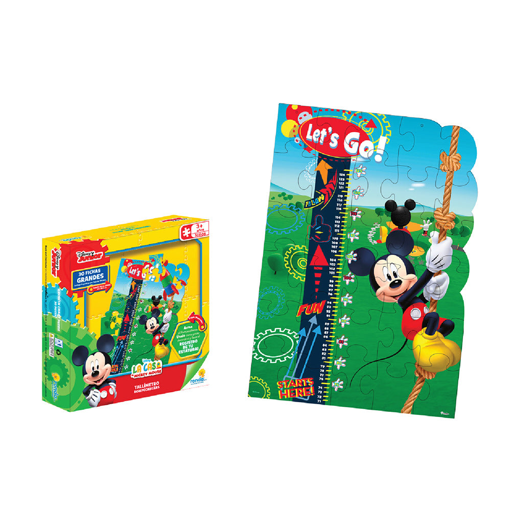 rompecabezas tallimetro mickey club house