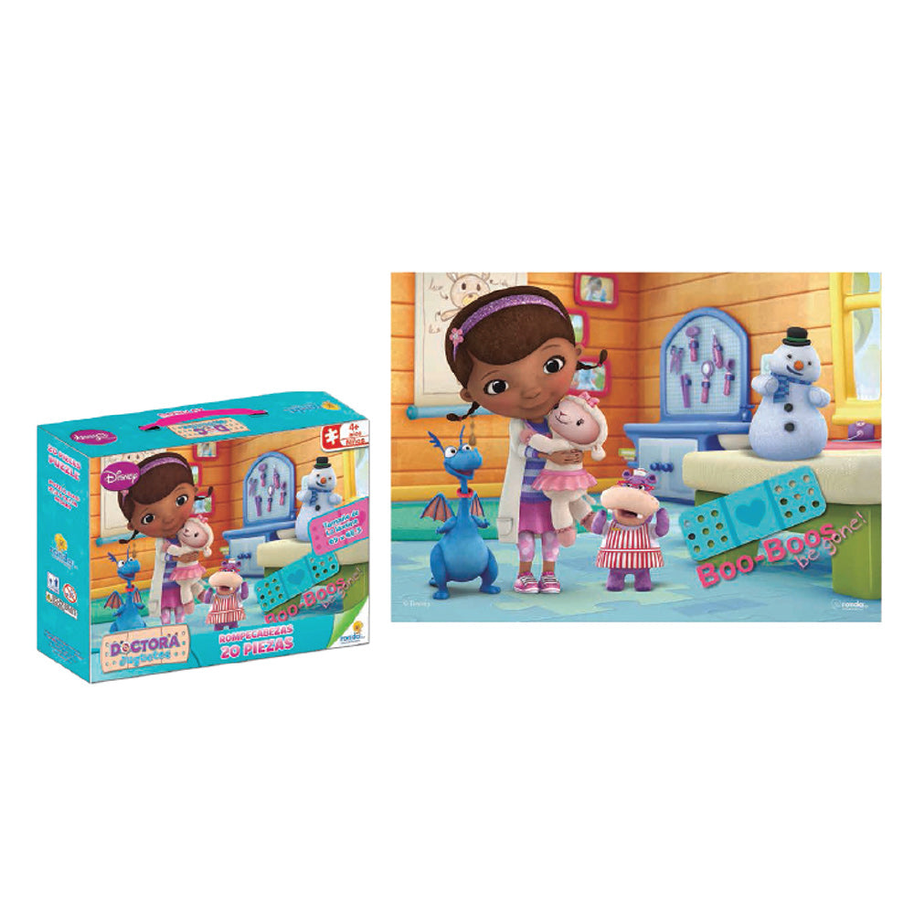 rompecabezas x 20 pzas doctora juguetes