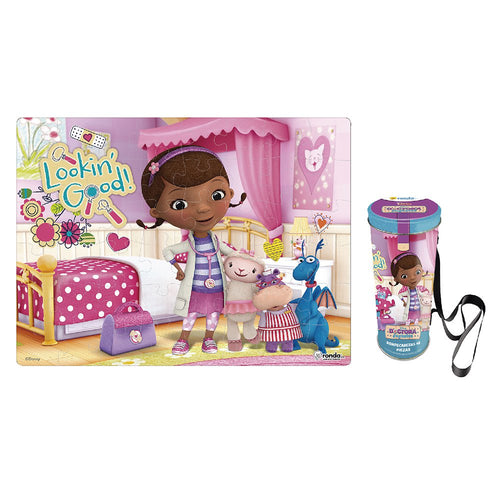 rompecabezas x 48 pzas lata cargadera doctora juguetes