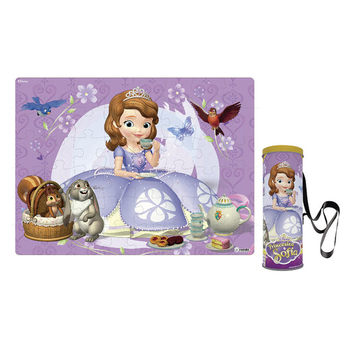 rompecabezas x 48 pzas lata cargadera princesa sofia