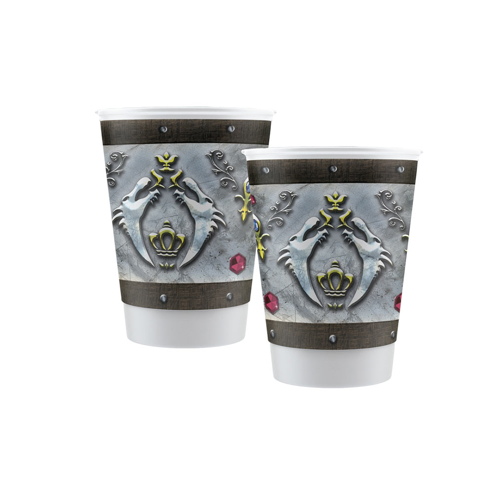 vasos medieval x 8 unds