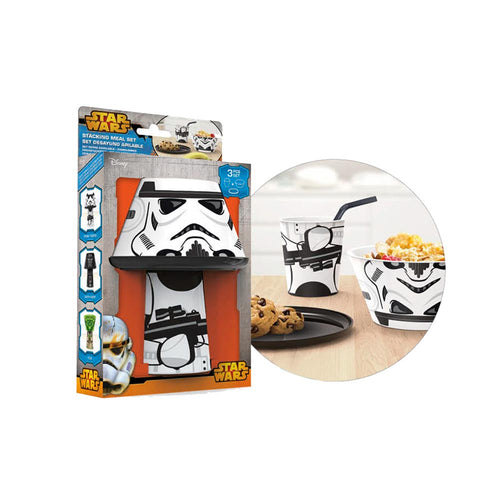 set de desayuno apilable 3 piezas star wars trooper