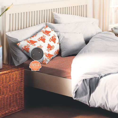 juego de sabanas magic   octopus brilla en la oscuridad