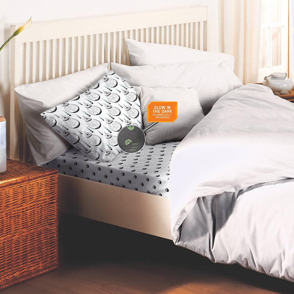 juego de sabanas magic bb8 negro brilla en la oscuridad