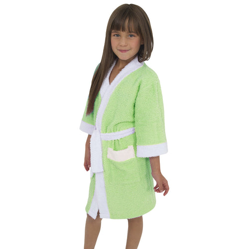 bata de bano infantil lundi verde talla 6