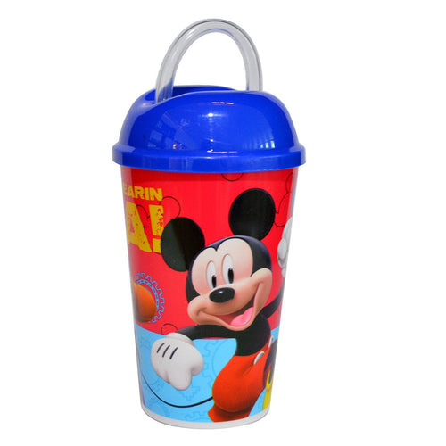 vaso redondo 9oz   tapa y pitillo   mickey