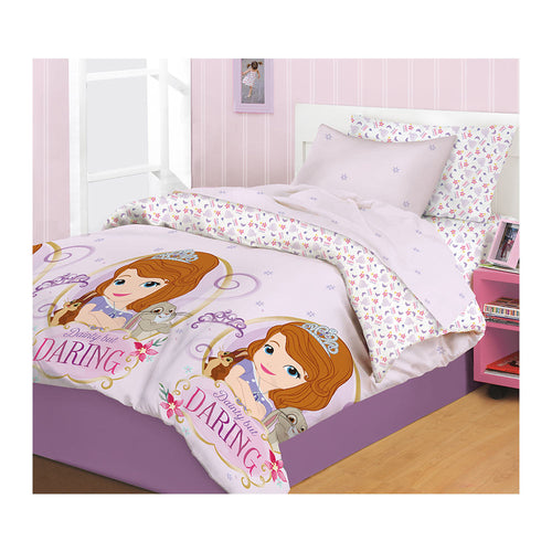 edredon princesa sofia   cama doble lila