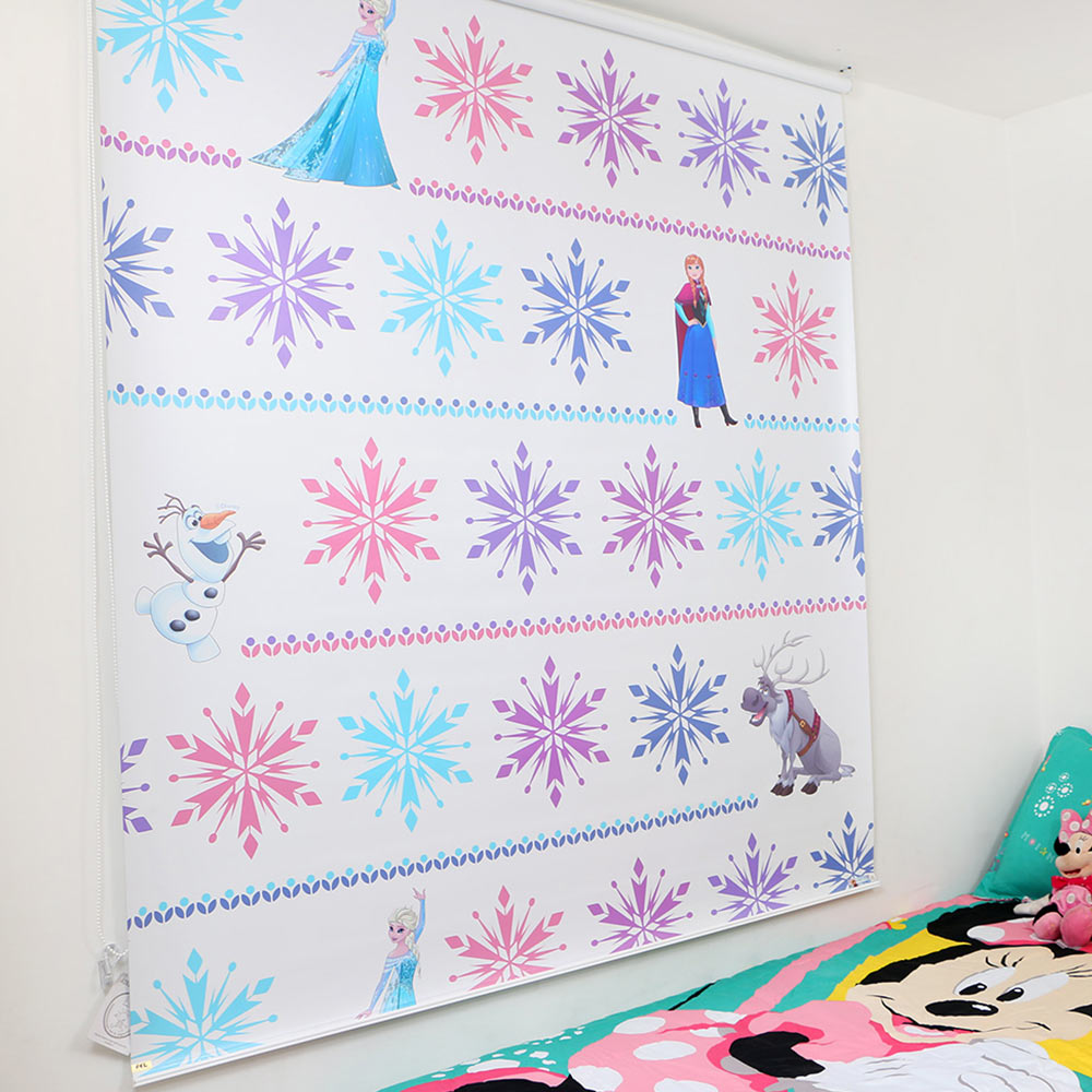 cortina enrollable diseno frozen sister s en tela screen  1 40 ancho x 1 80 alto