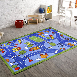 alfombra child rug fondo azul