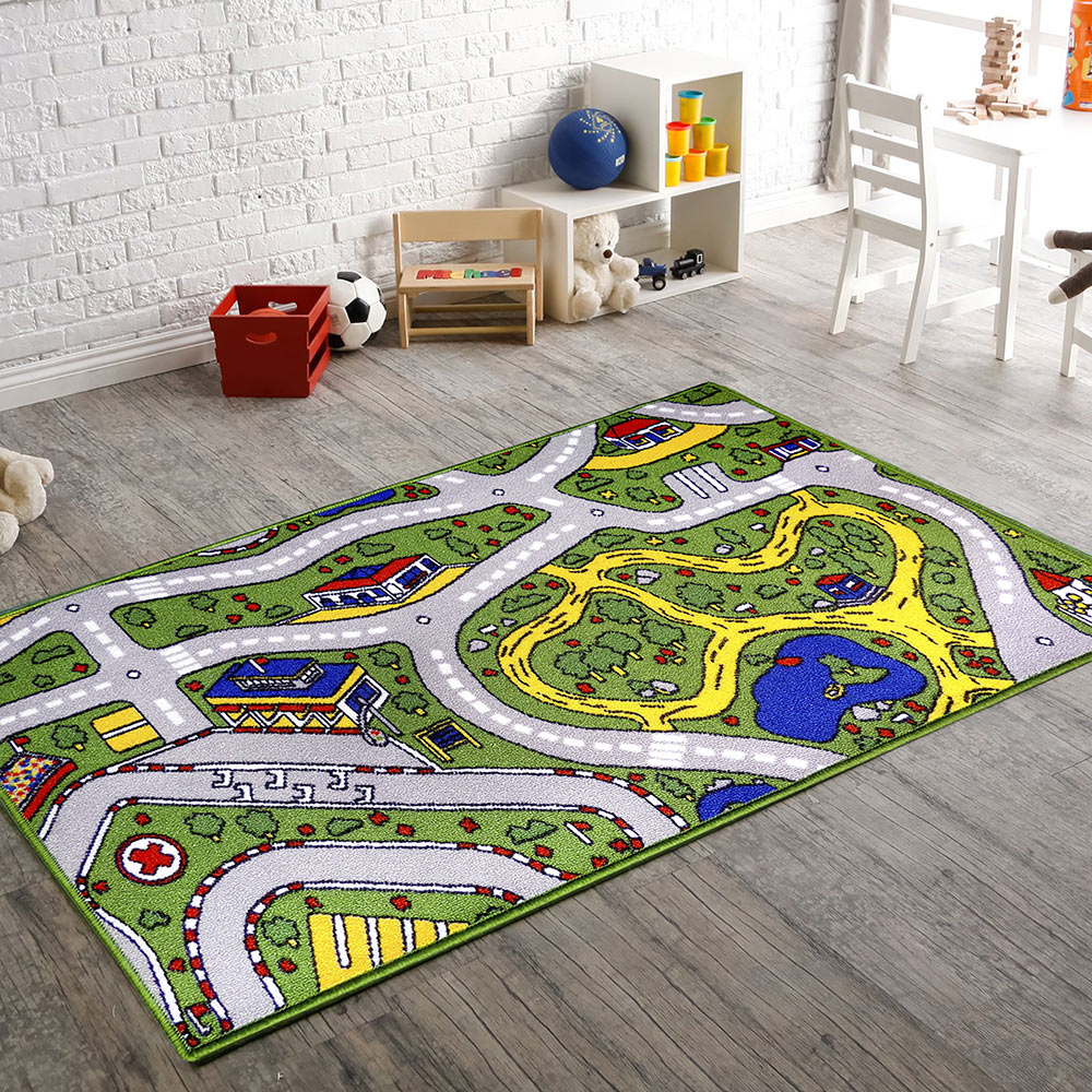 alfombra child rug fondo verde