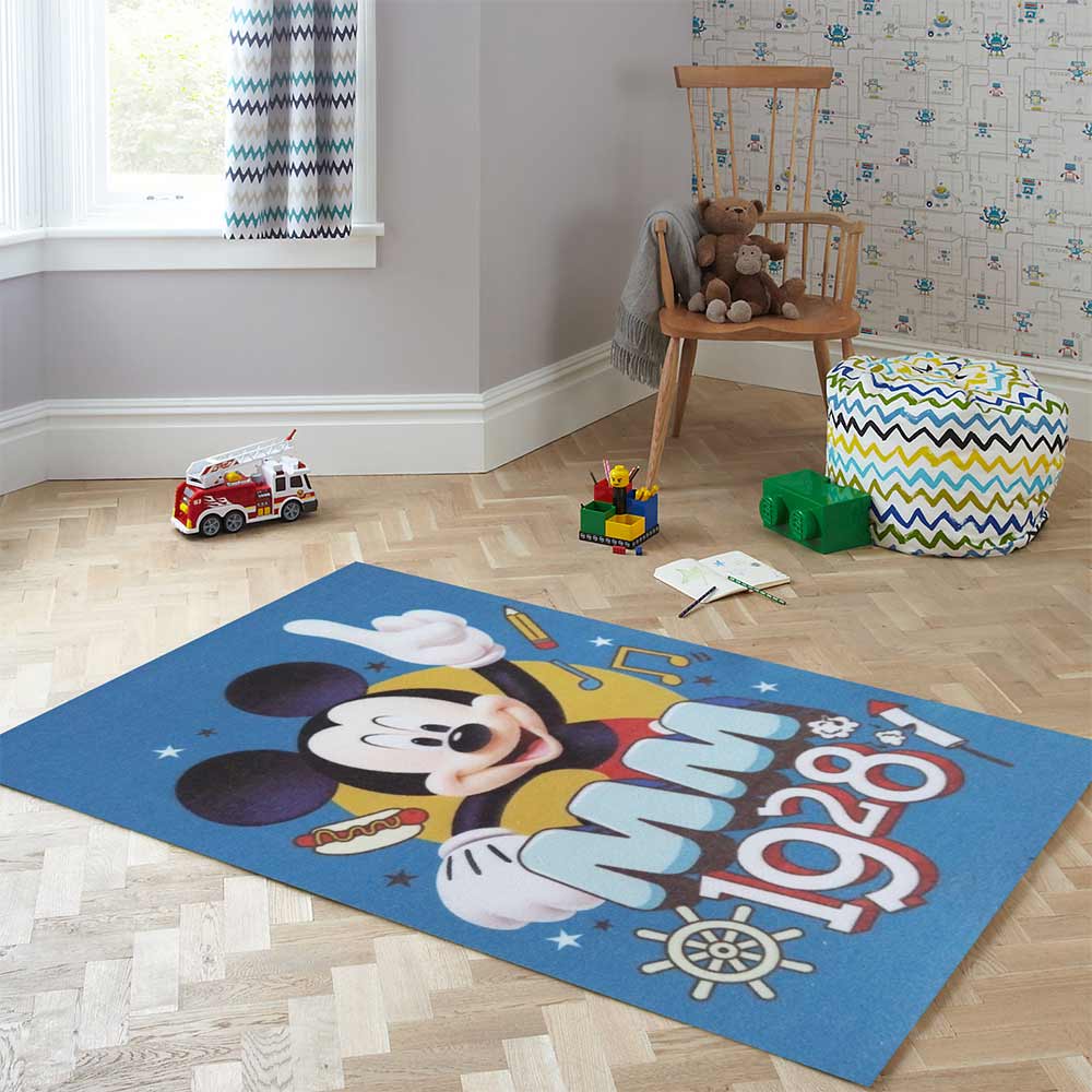 alfombra infantil mickey 42 x 67 cm diseno 2 vertical