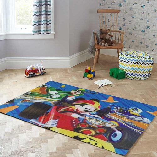 alfombra infantil mickey carreras 42 x 67 cm diseno 4 horizontal