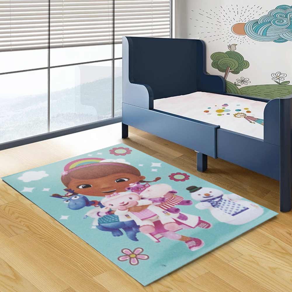 alfombra infantil doctora juguetes 67 x 120 cm diseno 3 vertical