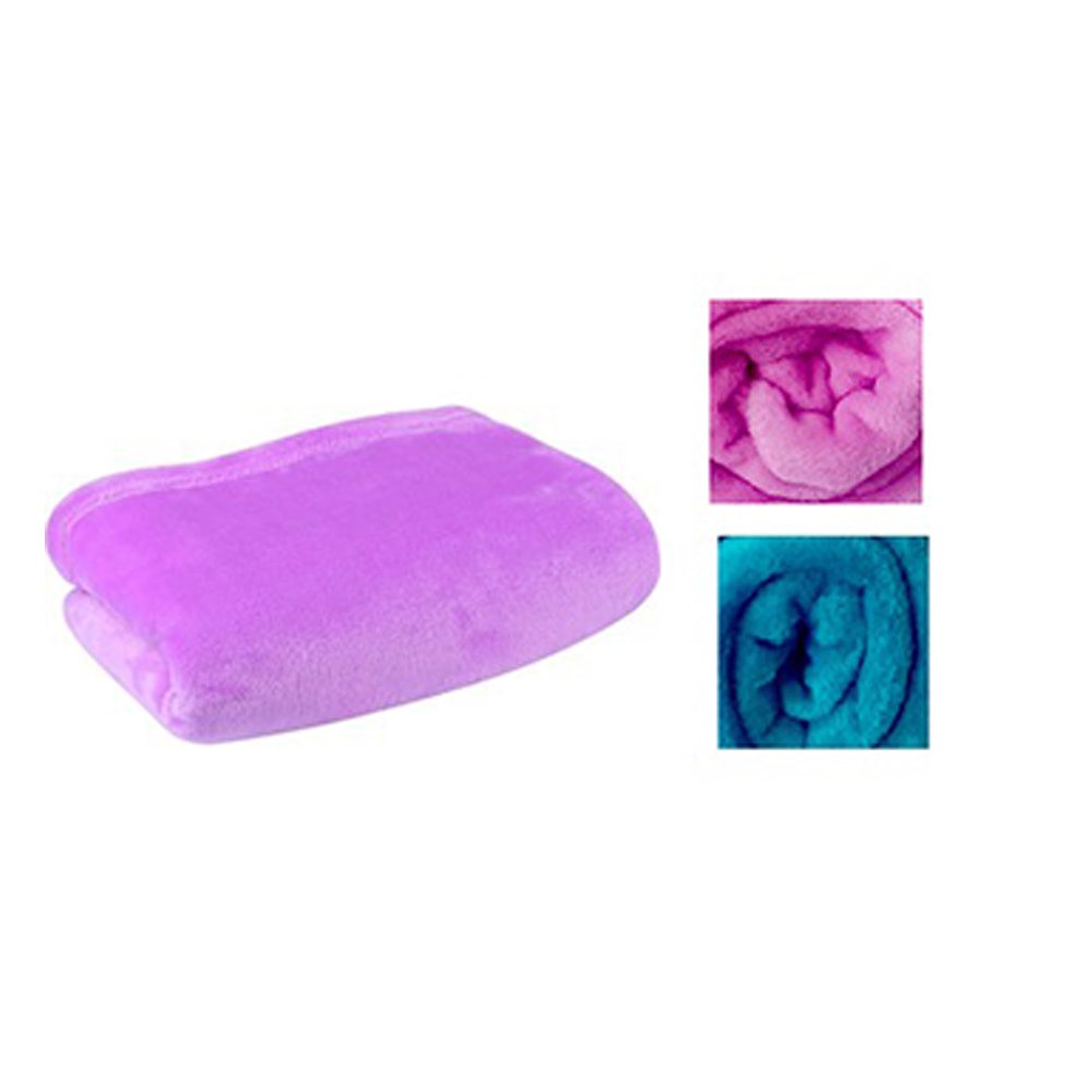 frazada coral fleece baby 70x130 lila