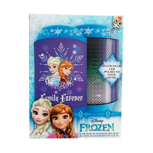parlante bluetooth con luces nina frozen