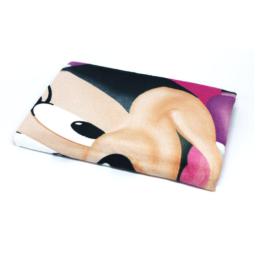 toalla minnie corazones